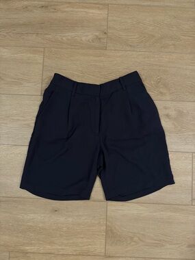 & Other Stories Women's Navy Tailored Shorts